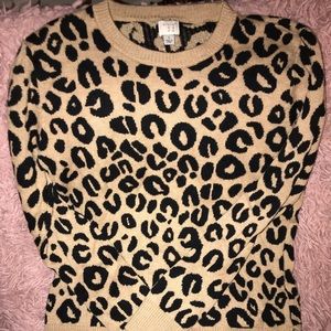 leopard print sweater⚡️